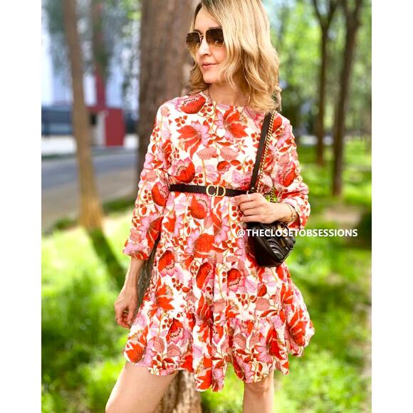 ZARA BLOGGER FAVE!!! Mini Dress with Ruffled Hem NWT LAST ONE!!! - Picture 5 of 16